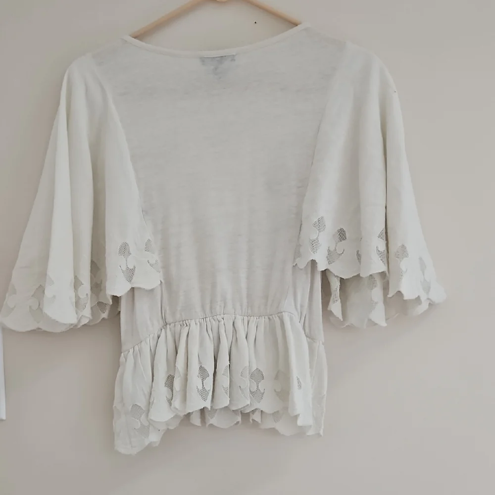 Express Women's Cream Lace Blouse - Picture 4 of 4
